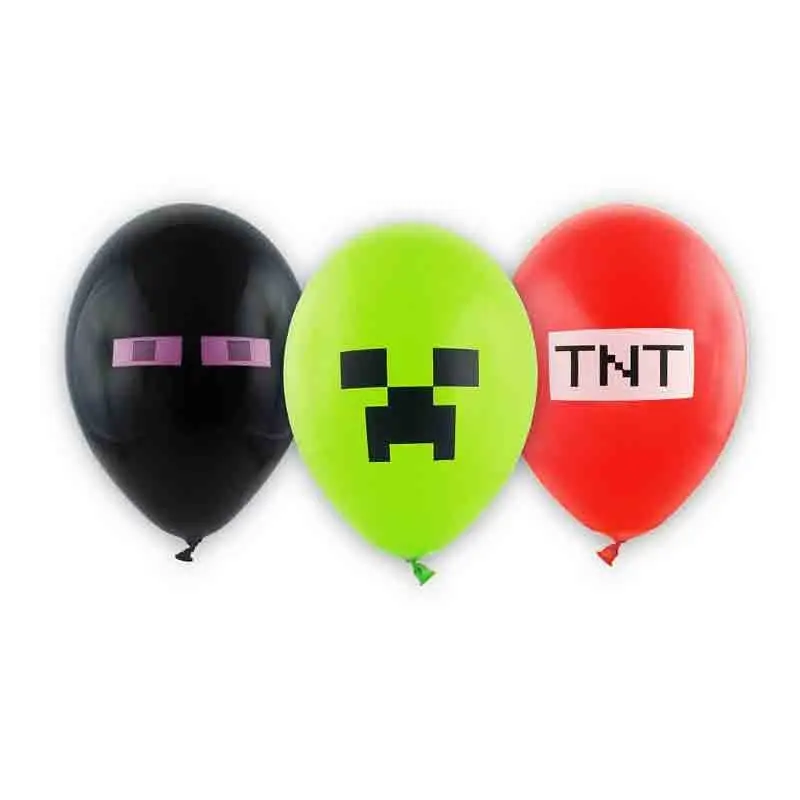 6 palloncini ass. minecraft tnt GS110/MC