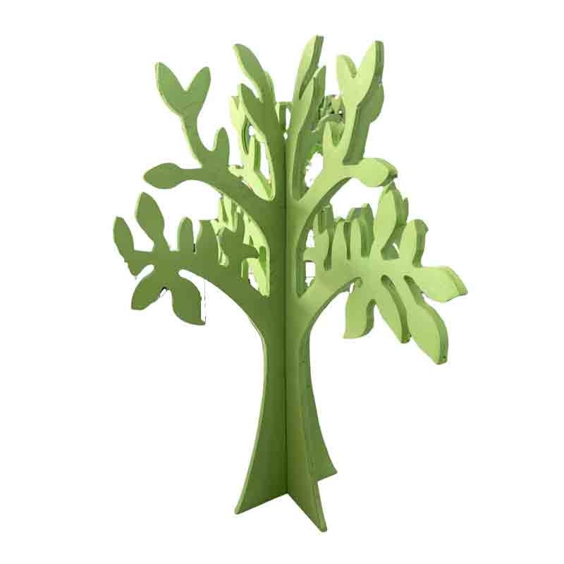 albero in legno verde componibile 22 x 25 cm h 85995