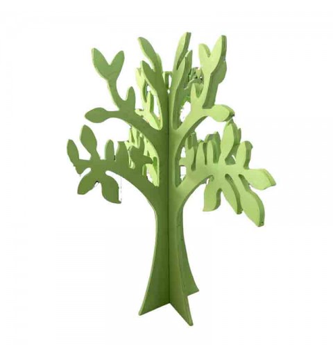 albero in legno verde componibile 22 x 25 cm h 85995