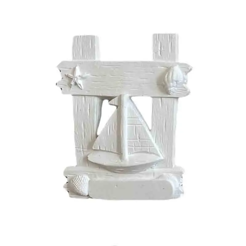 gessetto barchetta in quadretto 5 x 6,5 cm BI-MAM07