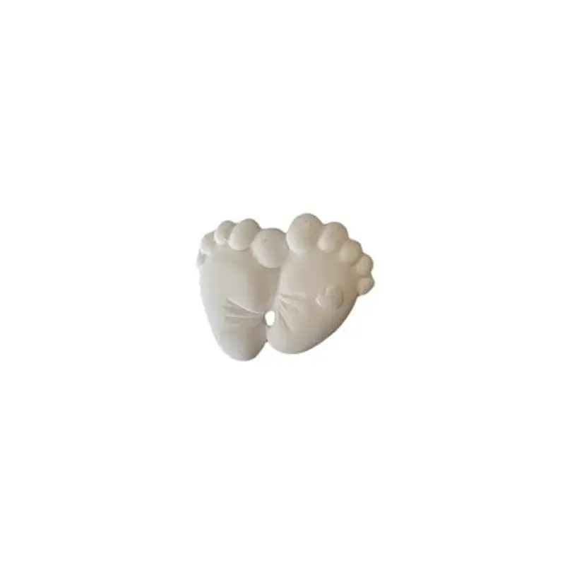 Gessetto Coppia Piedini con cuore 4,5 cm - BI-MAB41