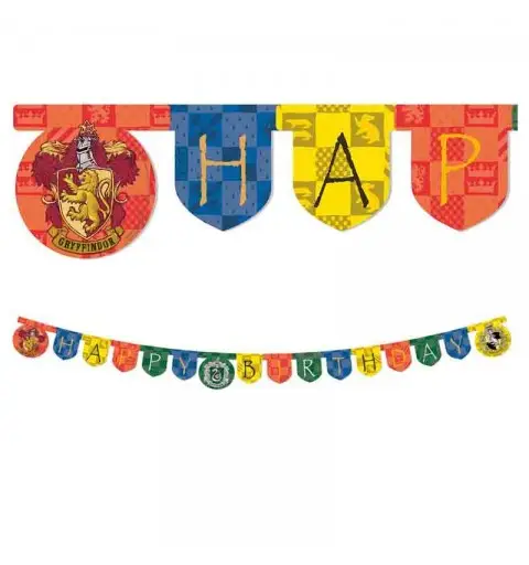 ghirlanda happy birthday harry potter 93371 2 metri