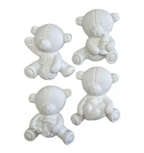 1 gessetto orsetto mod. assortiti e casuali 4 cm BI-MAB07