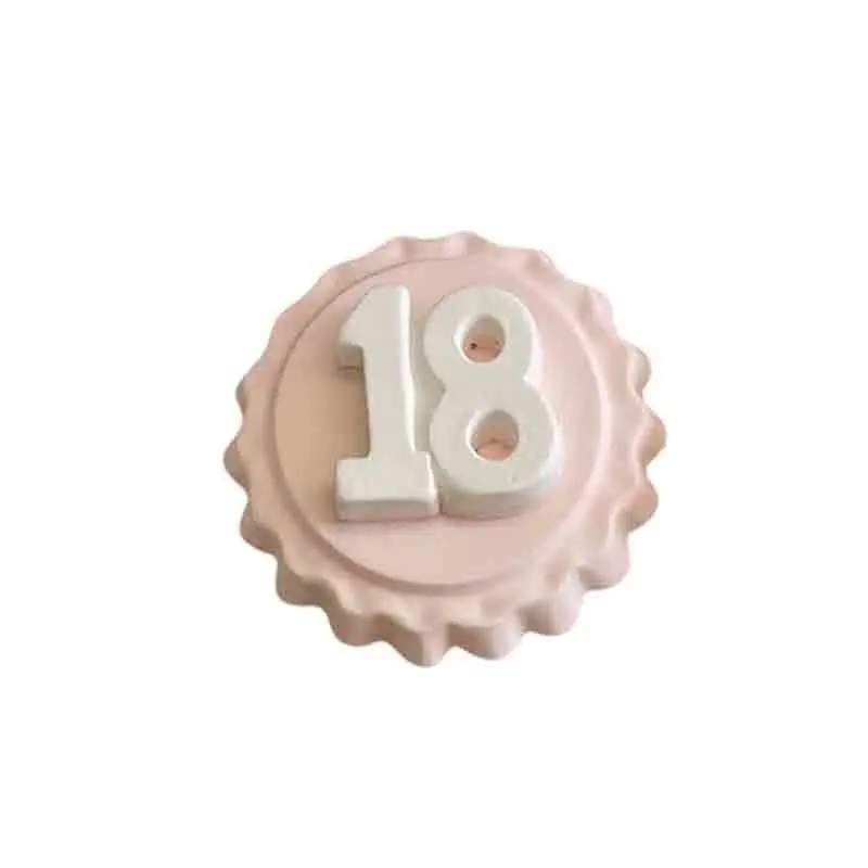Gessetto 18 bianco su tappo rosa BI-MAN09/col/p