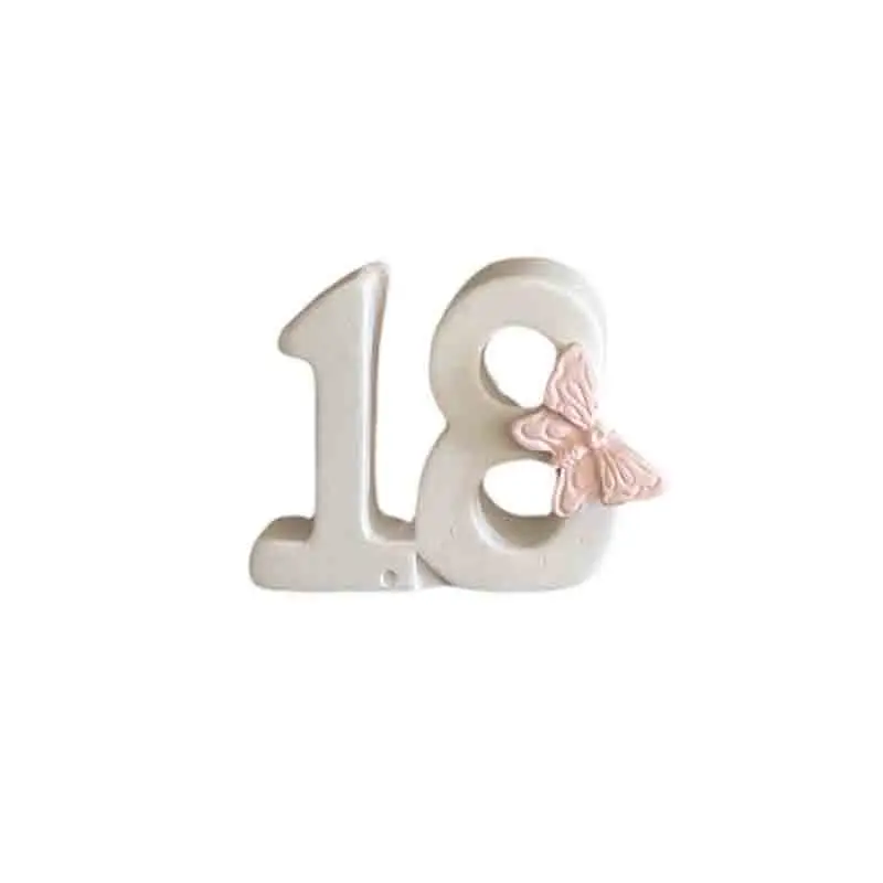 Gessetto 18 con farfalla rosa BI-MAN08/R