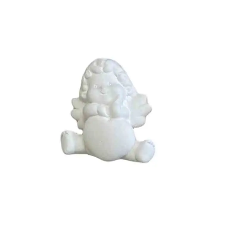 gessetto angioletto con cuore 4 cm BI-GPAN016