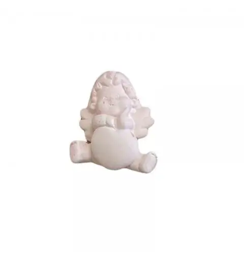 gessetto angioletto rosa con cuore 4 cm BI-GPAN016/P