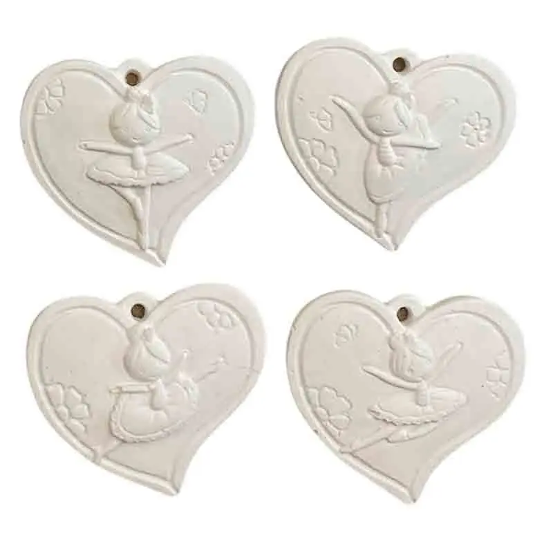 gessetto cuore ballerina assortiti 3,5 X 4 cm BI-MAba02
