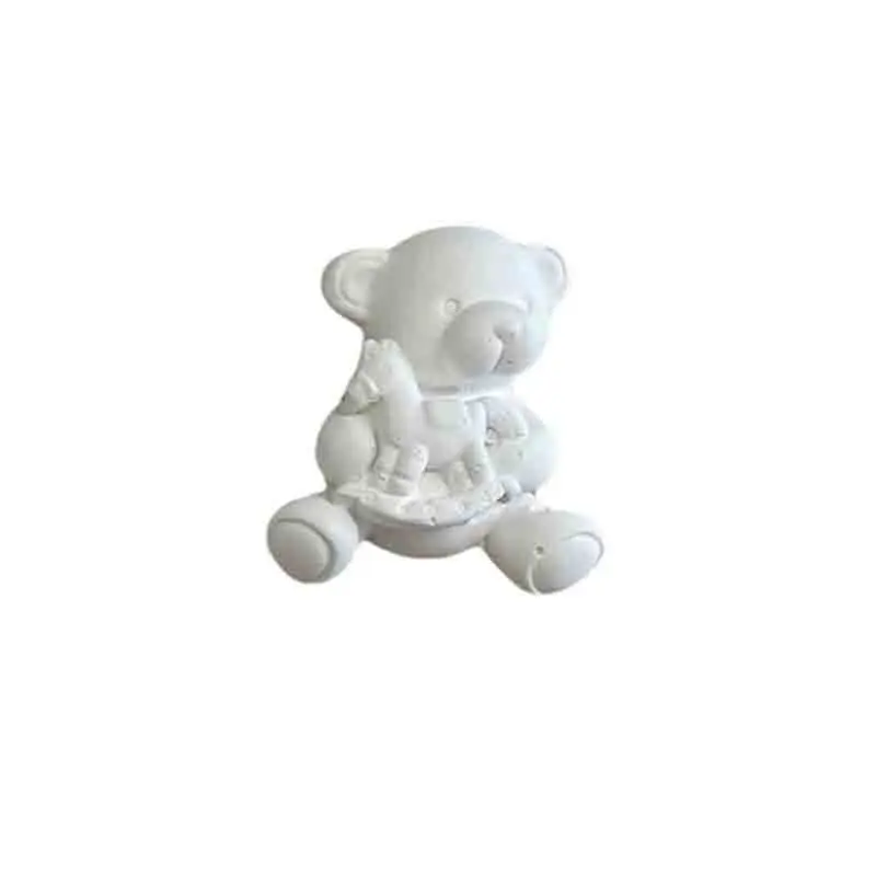 gessetto orsetto con cavallo a dondolo 4 cm BI-BO14