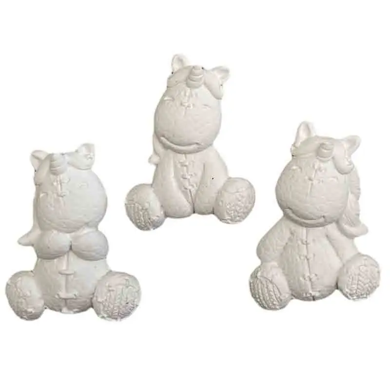 gessettounicorno buffo 3 miod. assortiti 4,5 cm BI-MAB34