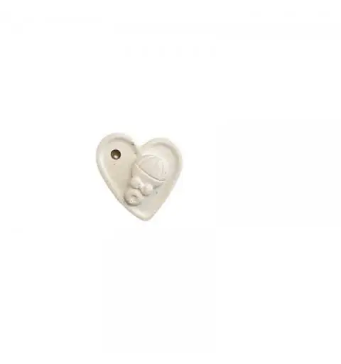 gessetto cuore con sonaglio forato 3 cm BI-B011