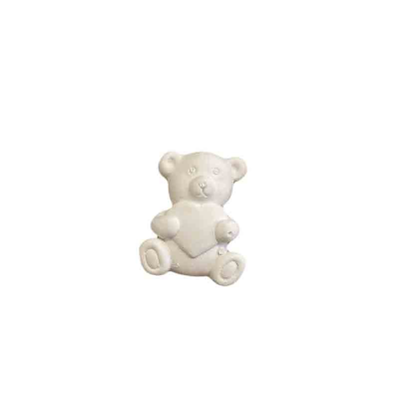 gessetto orsetto con cuore 3,5 cm BI-B035