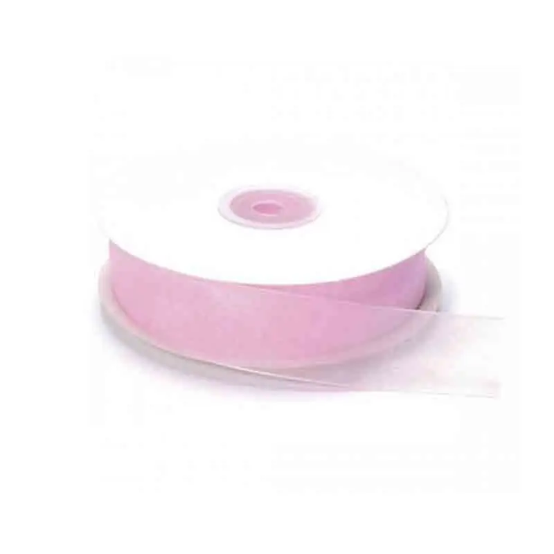 rotolo nastro organza rosa  MM 10 x 50 MT ORGA10-027