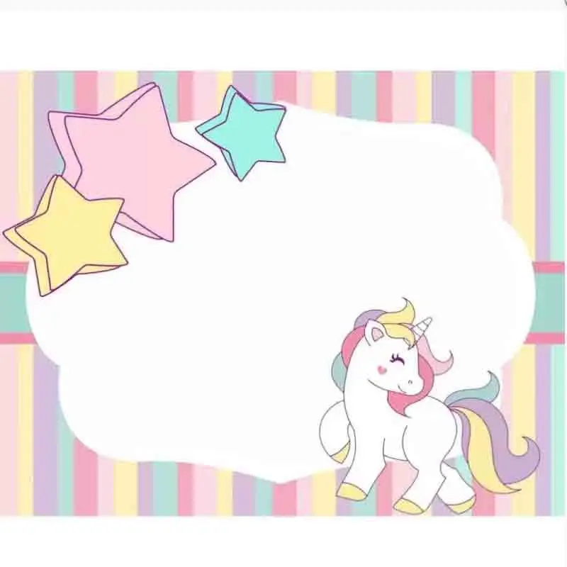 Tovagliette americane per compleanno unicorno - 20 pz