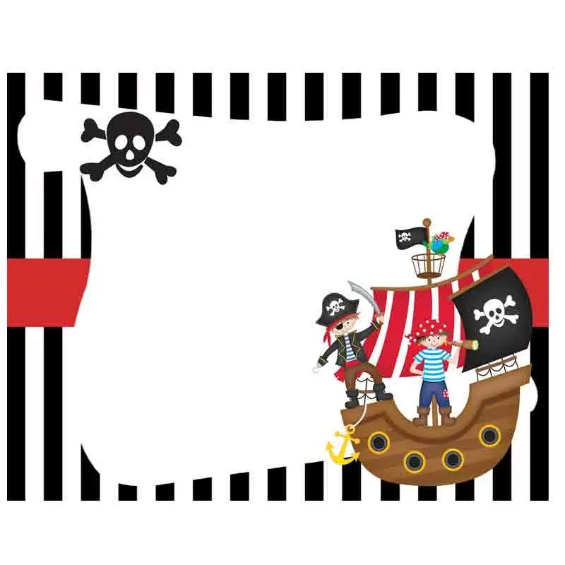 Tovagliette americane per compleanno pirati - 20 pz
