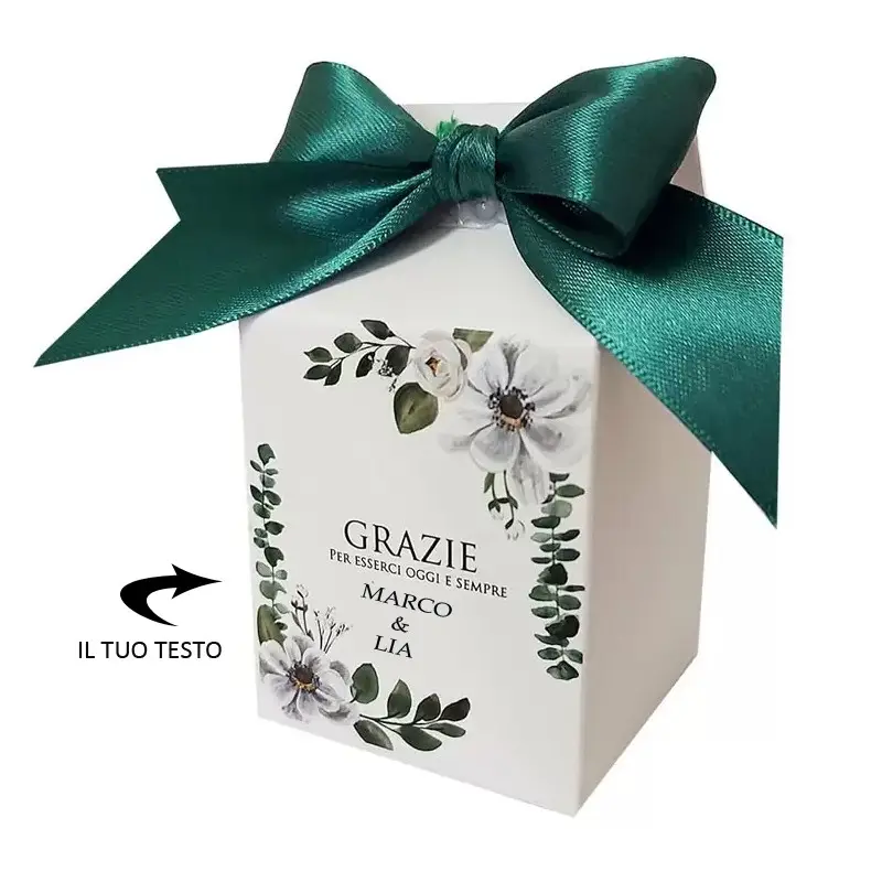 Scatoline Milk Promessa Grazie Personalizzate - 50 pz