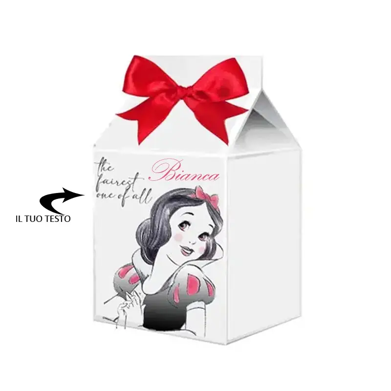 Scatoline Milk Biancaneve personalizzate - 50pz
