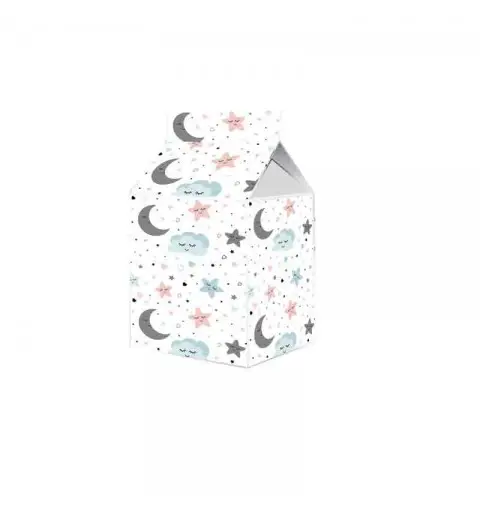 Scatolina in cartoncino milk baby stars 5,5 cm  x 6 m