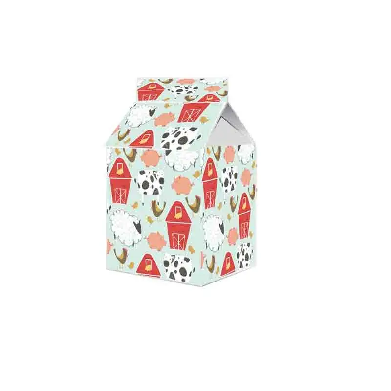 Scatolina in cartoncino milk fun farm 5,5 cm  x 6 m