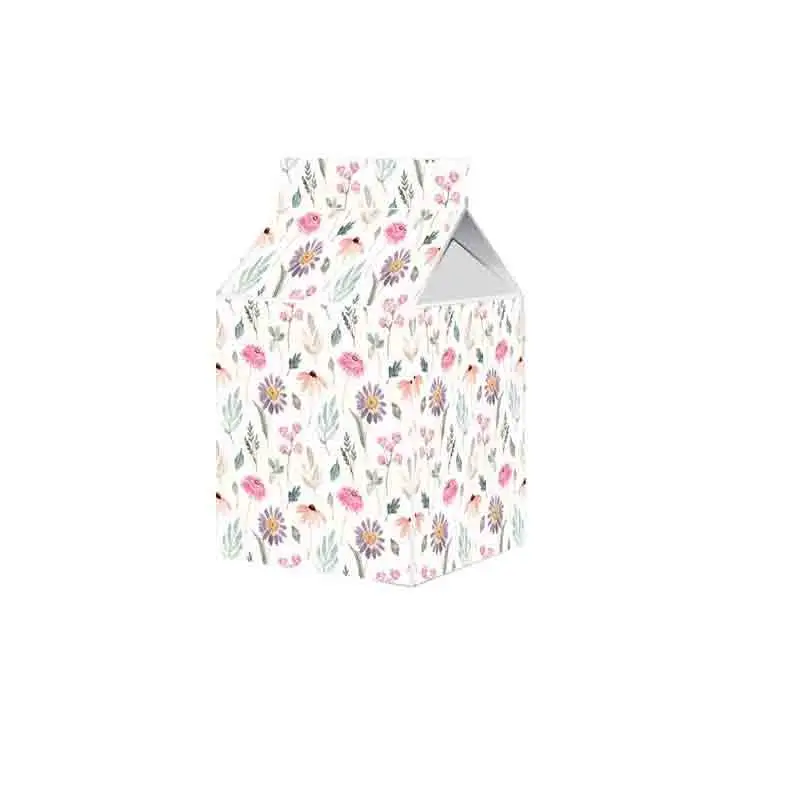 Scatolina in cartoncino milk pastel flowers 5,5 cm  x 6 m