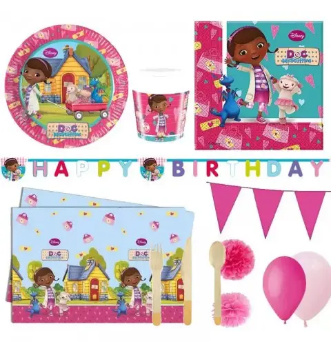 KIT N.54 DOTTORESSA PELUCHE – ACCESSORI FESTA A TEMA DOTTI