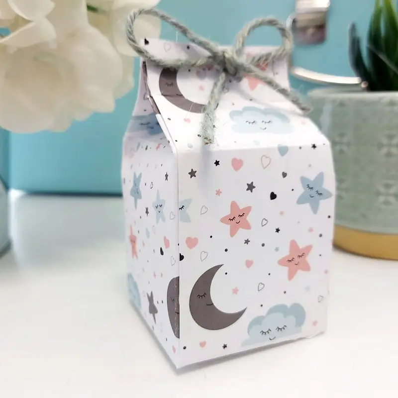 Scatolina in cartoncino milk baby stars 5,5 cm  x 6 m