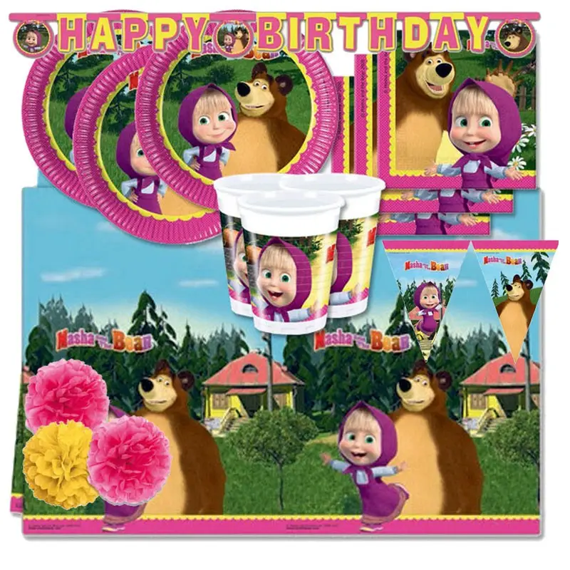 KIT N.54 MASHA E ORSO - ARTICOLI PER LA FESTA