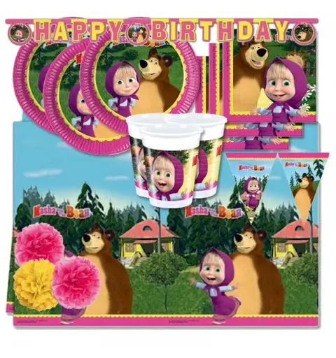 KIT N.54 MASHA E ORSO - ARTICOLI PER LA FESTA