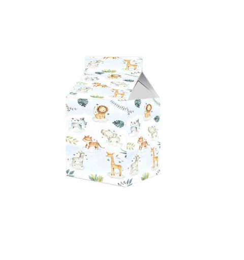 Scatolina in cartoncino milk boho jungle 5,5 cm  x 6 m