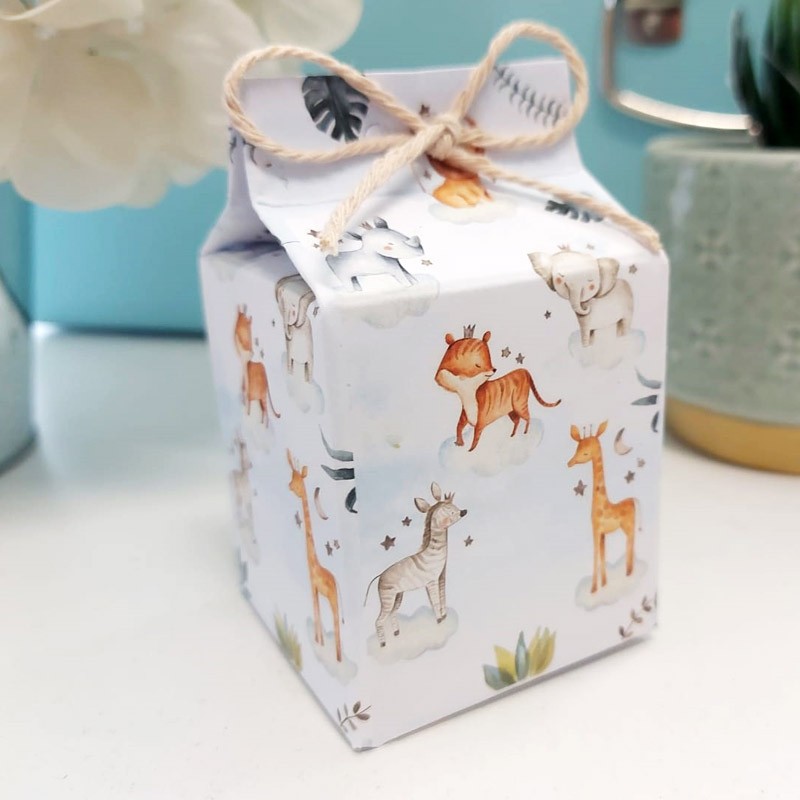 Scatolina in cartoncino milk boho jungle 5,5 cm  x 6 m