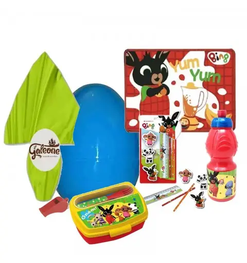 Pasqualone con guscio da 40 cm bing con gadget + uovo di cioccolato 500 gr