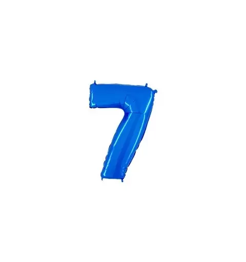 1 PALLONCINO NUMERI 90 CM DA 0-9 FOIL VARI COLORI
 Colore-Azzurro Intenso