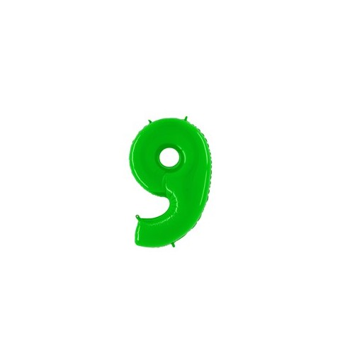 1 PALLONCINO NUMERI 90 CM DA 0-9 FOIL VARI COLORI
 Colore-Verde