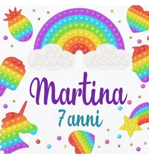 48 ADESIVI PERSONALIZZABILI POP IT