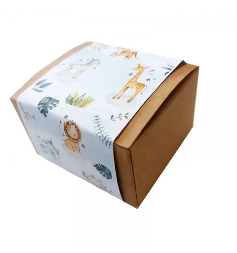 scatoline carta con Fascetta boho jungle - 20 pz