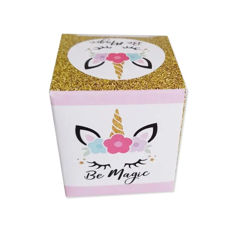 scatolina cubo unicorno magico 5,5 cm