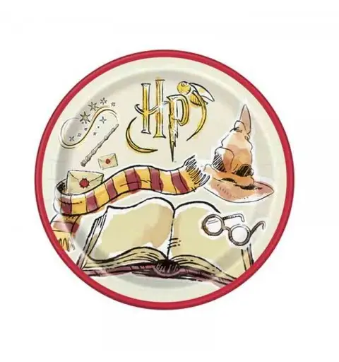Piatto carta 23 cm Harry Potter 8 pz 23935EU