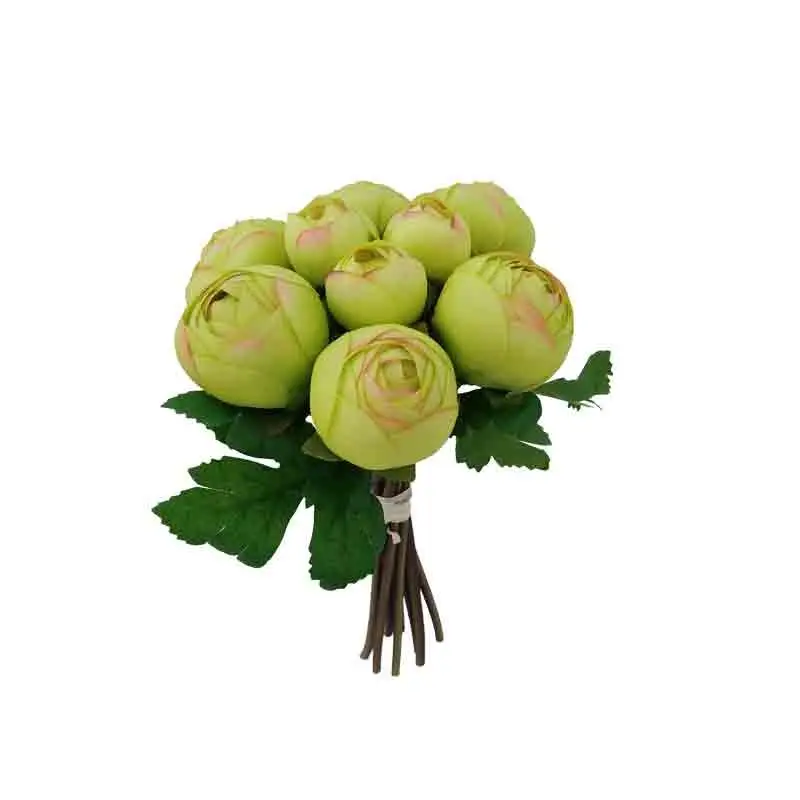 mazzo fiori artificiali 24 cm 9 pz. colori assortiti e casuali 1607