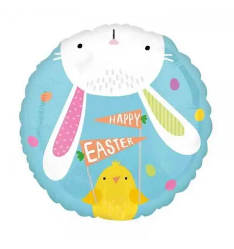 Pallone foil Standard 17 - 42 cm Hello Bunny 3914701
