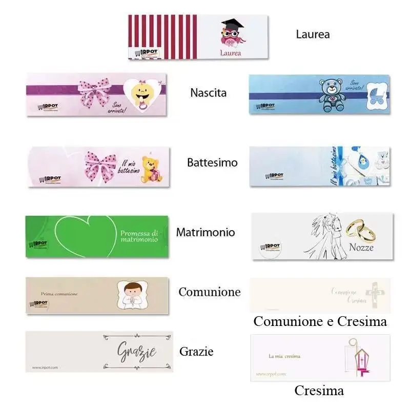 12 Bomboniere magnete bimba con sacchetto rosa