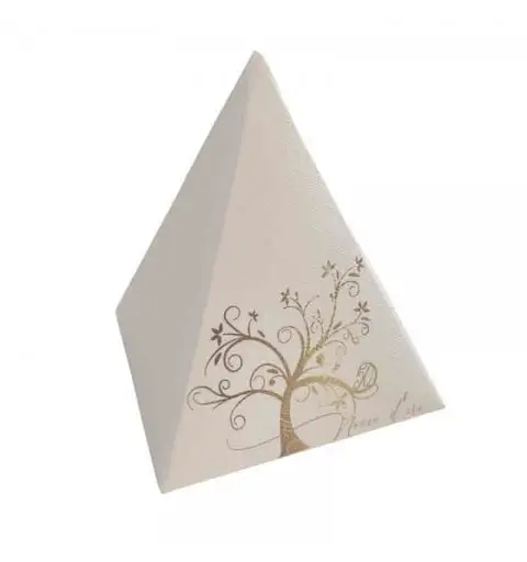 scatolina piramide 50 anni nozze d\'oro albero della vita