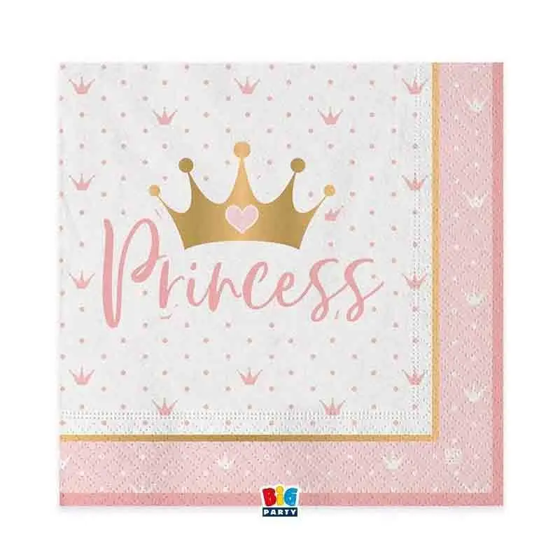 20 Tovaglioli 33 x 33 cm Princess Crown 74874