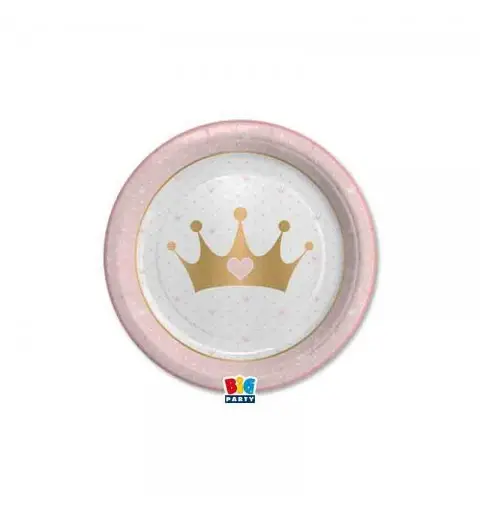 8 Piatti Ø 18 cm Princess Crown 74872