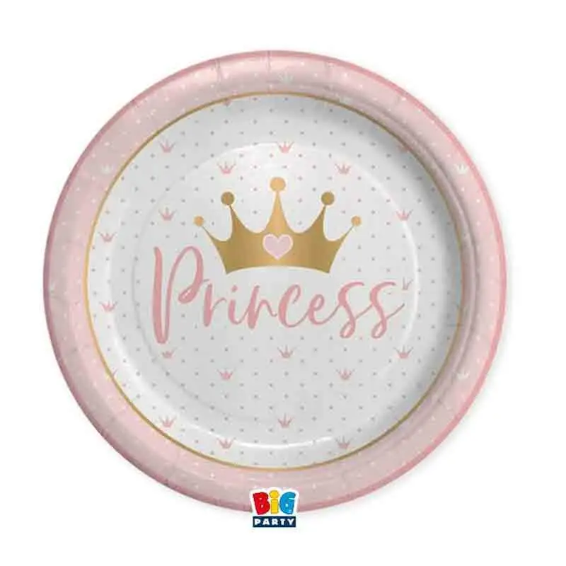 8 Piatti Ø 24 cm Princess Crown 74871