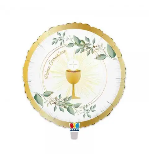 Palloncino foil 18 43 cm Comunione Olive Green 75335