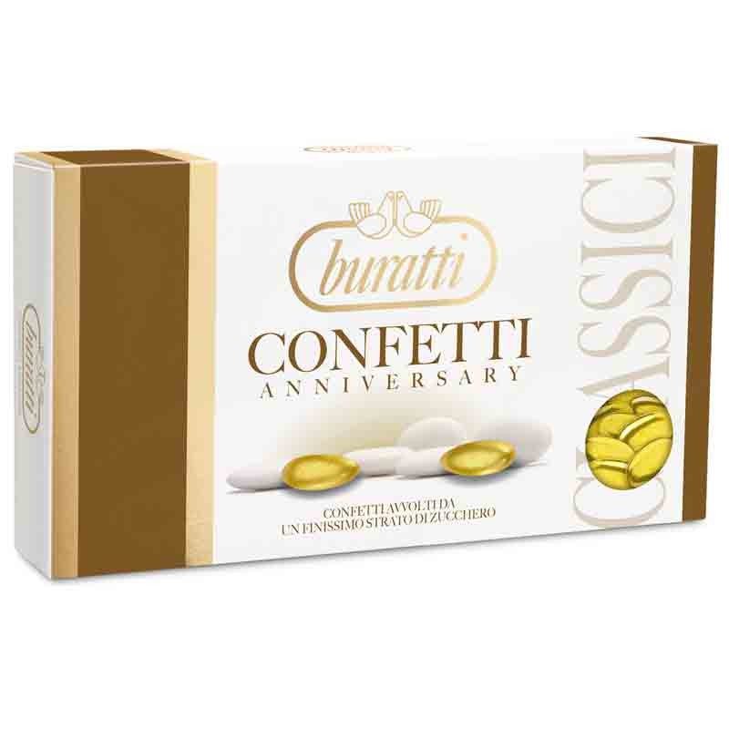 Confetti Buratti Alla Mandorla oro nozze d’oro 1 kg ORCO100