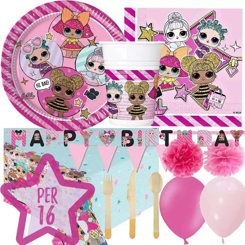 KIT N. 54 LOL SURPRISE – COMPLEANNO SPECIALE A TEMA LOL