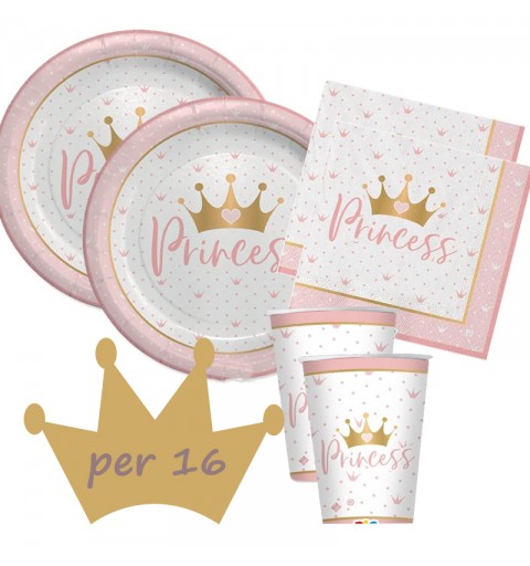 kit n 2 Princess Crown - principessa con corona