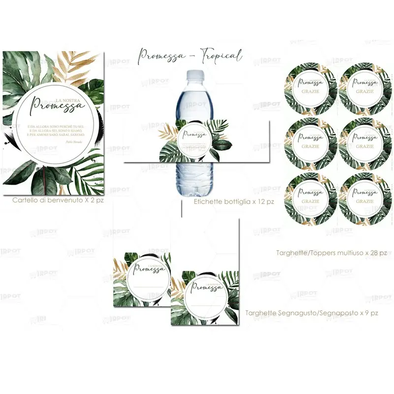 Festa di carta Promessa Tropical