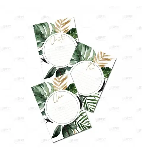 Segnatavolo Promessa di matrimonio Tropical - 20pz